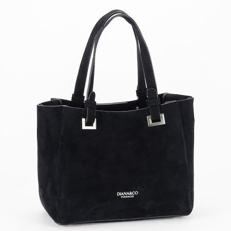 Geanta neagra din velur DIANA&CO DHJ929-2 M13 [2]