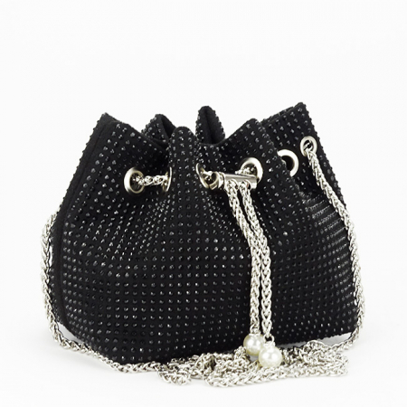 Geanta neagra eleganta cu pietricele 625 05 [3]