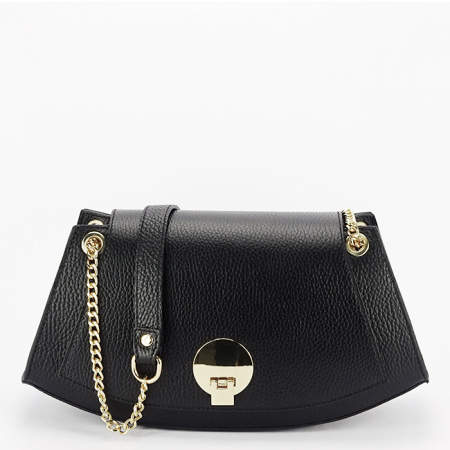 Genti mici - Geanta neagra eleganta din piele naturala 1488 122