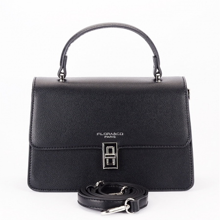 Geanta resigilata neagra Flora&CO F8540-RESIG [4]