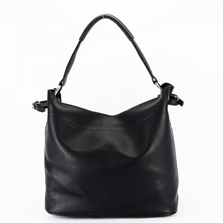 Geanta neagra Flora&CO Paris cu borseta detasabila F6966 M11 [4]