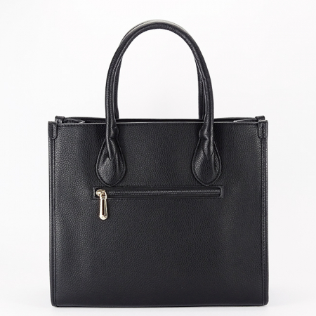 Geanta neagra Flora&CO Paris cu esarfa decorativa H6935 M7 [4]