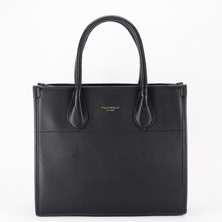 Geanta neagra Flora&CO Paris cu esarfa decorativa H6935 M7 [2]