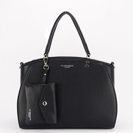 Noutati - Geanta neagra Flora&Co Paris F8524 15