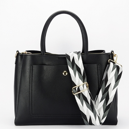 Geanta mare neagra Flora&Co Paris H6929 17 [1]
