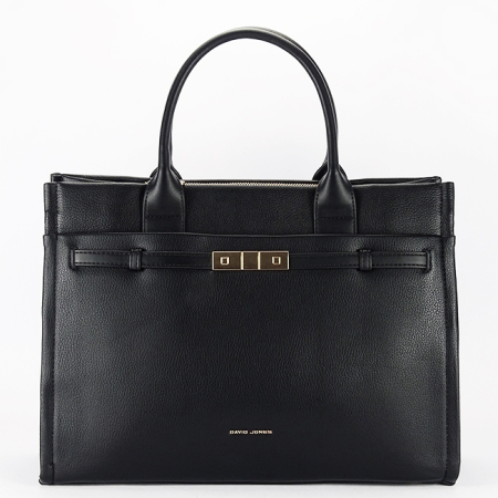 Posete - Geanta resigilata neagra mare David Jones CM7736-RESIG
