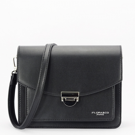 Noutati - Geanta neagra medie Flora&CO Paris F8529 14