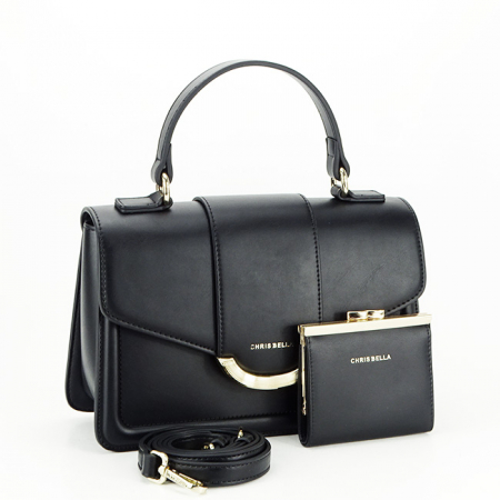 Geanta neagra Premium cu portofel CB2401-2 11 [2]