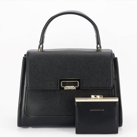 Genti mici - Geanta neagra Premium cu portofel CB2420-1 11