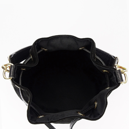 Geanta neagra tip sac din piele naturala 1313 M9 [8]