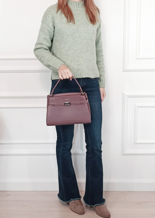 Geanta plamaniu inchis dama Flora&Co Paris F8541 14 [1]