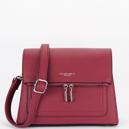 Posete - Geanta rosu inchis casual Flora&CO Paris H6922 126