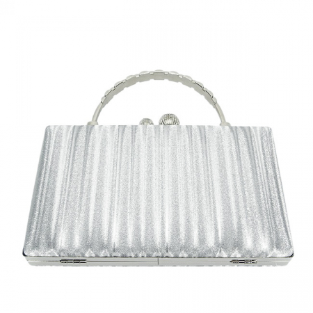 Geanta argintie, clutch cu maner BME-622 05 [5]