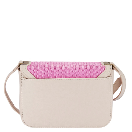 Geanta roz deschis crossbody cu model impletit CM7497 15 [4]