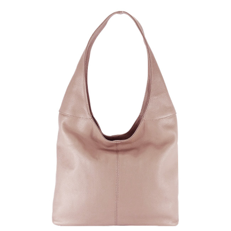 Noutati - Geanta roz deschis din piele naturala 8924 127