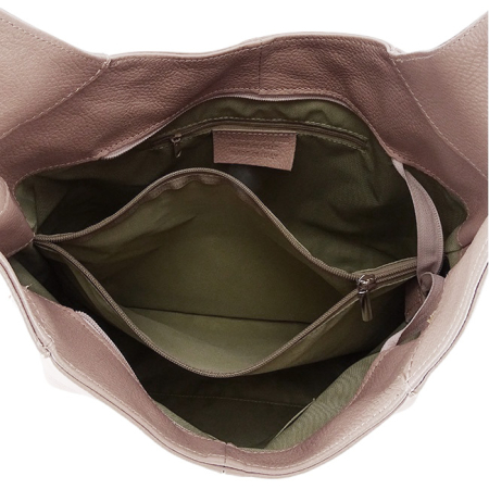 Geanta roz deschis din piele naturala 8924 127 [5]