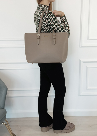 Geanta taupe David Jones de talie mare CM6738-3 M13 [1]