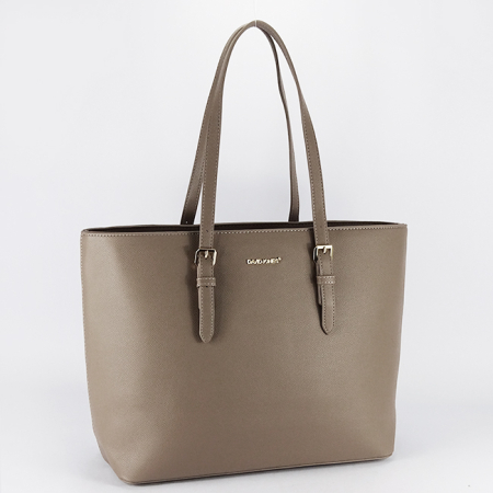 Noutati - Geanta taupe David Jones de talie mare CM6738-3 M13
