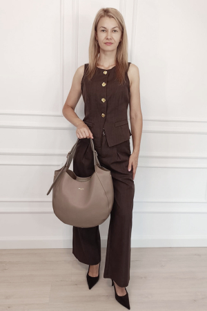 Geanta taupe David Jones Paris de talie mare CM8456 M13 [1]