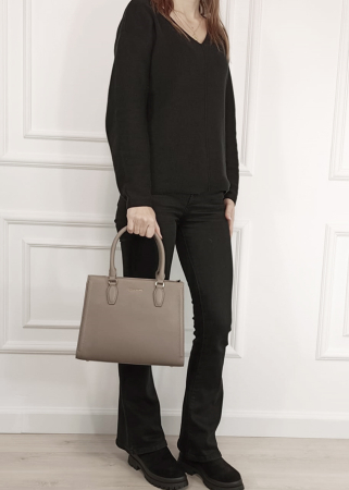 Geanta taupe deschis mare David Jones CM7651 16 [1]