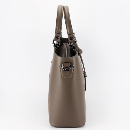Geanta taupe din piele naturala 1424A 125 [3]