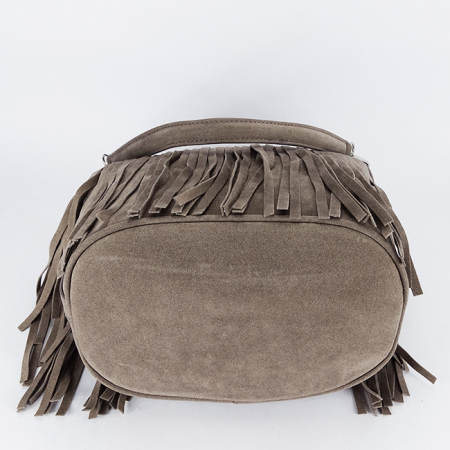 Geanta taupe Flora&CO Paris cu franjuri F7515 14 [6]