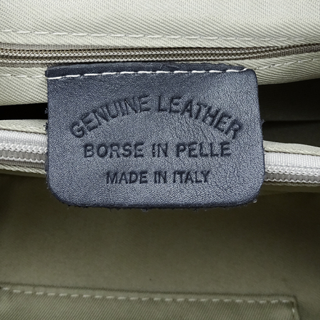 Geanta taupe inchis din piele naturala 1736 131 [9]