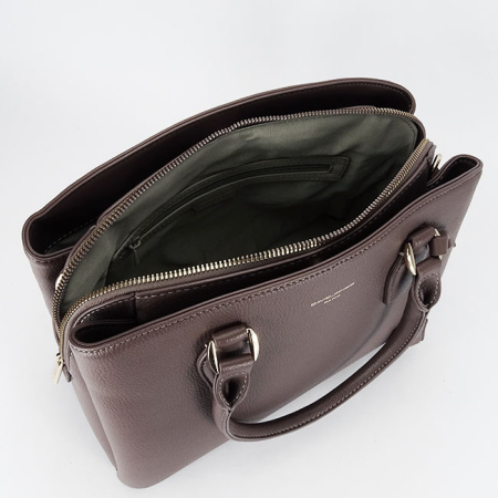 Geanta taupe inchis mare David Jones CM7252-2 16 [8]