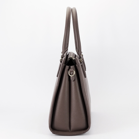 Geanta taupe inchis mare David Jones CM7651 16 [3]