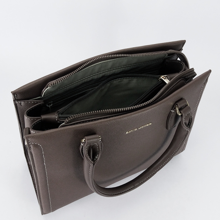 Geanta taupe inchis mare David Jones CM7651 16 [8]