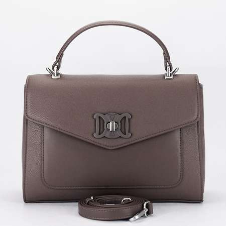 Geanta taupe inchis medie David Jones CM7793 14 [5]