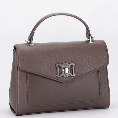 Geanta taupe inchis medie David Jones CM7793 14 [2]
