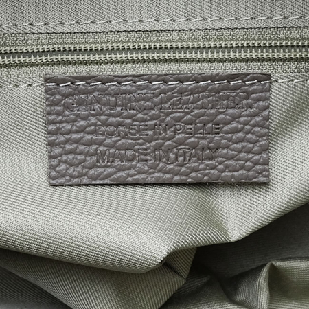 Geanta taupe medie din piele naturala 8907 128 [9]