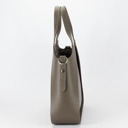 Geanta taupe medie din piele naturala 8907 128 [3]