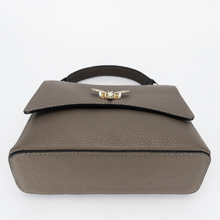 Geanta taupe mica din piele naturala 1523 120 [5]