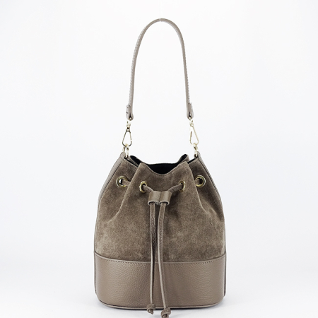 Geanta taupe tip sac din piele naturala 1313 M9 [2]