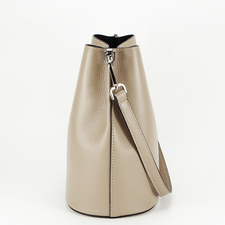 Geanta tip sac din piele naturala 8951 119 Bej [3]