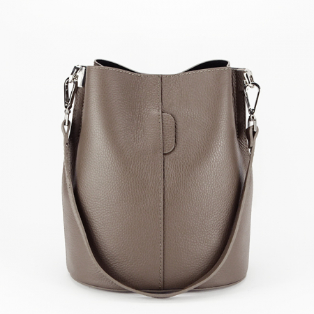 Geanta tip sac din piele naturala 8951 122 Maro [6]