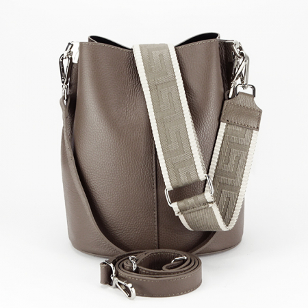Geanta tip sac din piele naturala 8951 122 Maro [5]