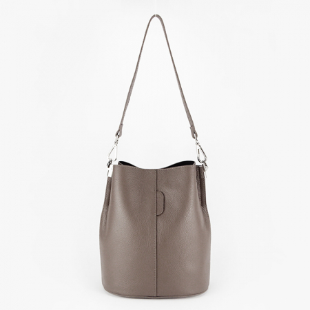 Geanta tip sac din piele naturala 8951 122 Maro [4]