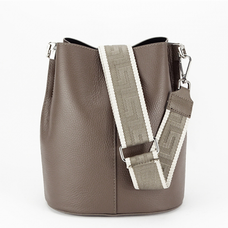 Posete - Geanta tip sac din piele naturala 8951 122 Maro