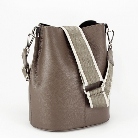 Geanta tip sac din piele naturala 8951 122 Maro [1]