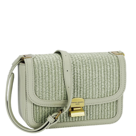 Geanta verde deschis crossbody cu model impletit CM7497 15 [2]