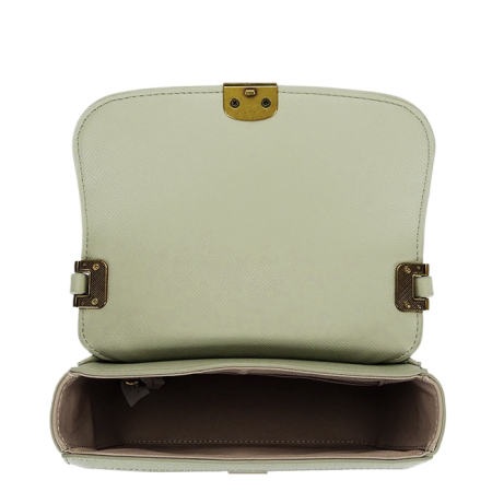Geanta verde deschis crossbody cu model impletit CM7497 15 [6]