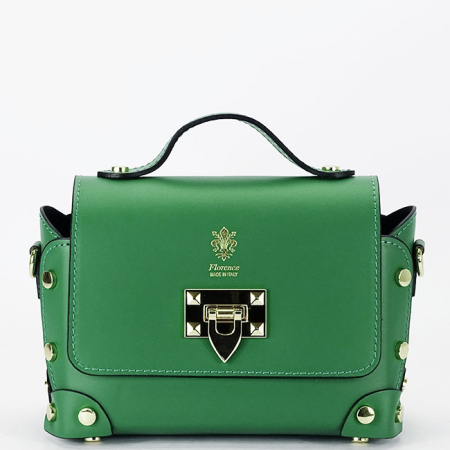 Accesorii - Geanta verde din piele naturala 1616 131