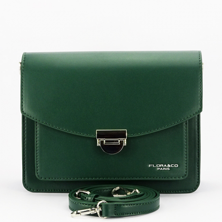 Geanta verde inchis medie Flora&CO Paris F8529 14 [4]