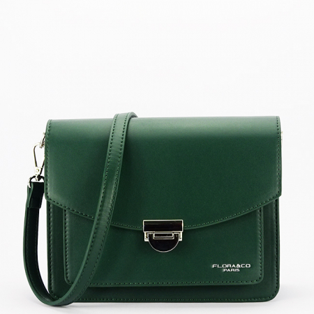 Accesorii - Geanta verde inchis medie Flora&CO Paris F8529 14