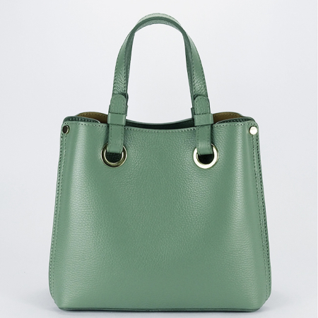 Oferte Speciale - Geanta verde menta medie din piele naturala 8916 RESIG M0