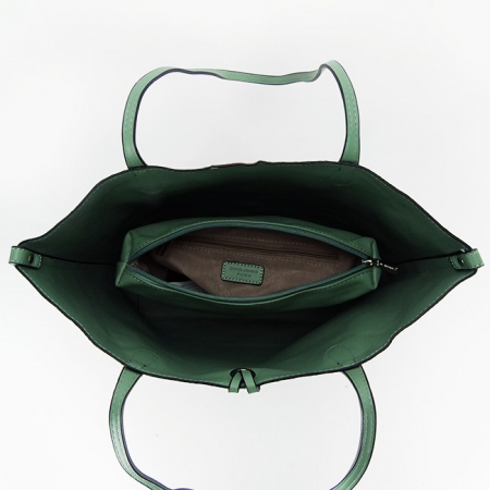 Geanta verde/roz cu borseta detasabila 6755-2 12 [4]