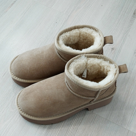 Ghete bej cu platforma din piele naturala JB1999 116 [7]